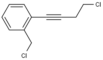 1-(4-chlorobut-1-yn-1-yl)-2-(chloromethyl)benzene Structure