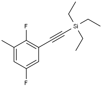 2,5-Difluoro-1-methyl-3-[2-(triethylsilyl)ethynyl]benzene Structure