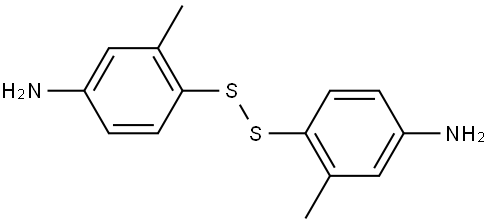 m-Toluidine, 4,4′-dithiodi- Structure