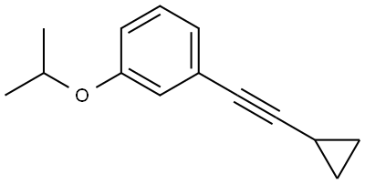 1-(2-Cyclopropylethynyl)-3-(1-methylethoxy)benzene Structure