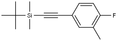 4-[2-[(1,1-Dimethylethyl)dimethylsilyl]ethynyl]-1-fluoro-2-methylbenzene Structure