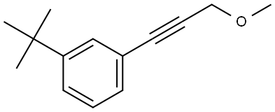 1-(1,1-Dimethylethyl)-3-(3-methoxy-1-propyn-1-yl)benzene Structure