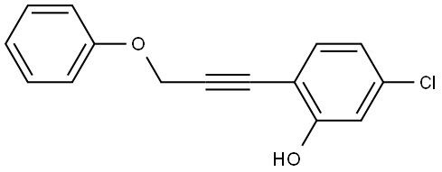 5-Chloro-2-(3-phenoxy-1-propyn-1-yl)phenol Structure