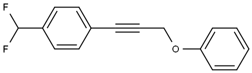 1-(Difluoromethyl)-4-(3-phenoxy-1-propyn-1-yl)benzene Structure