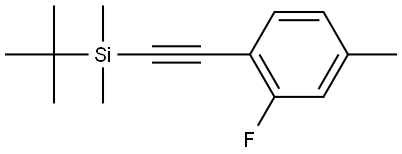 1-[2-[(1,1-Dimethylethyl)dimethylsilyl]ethynyl]-2-fluoro-4-methylbenzene Structure