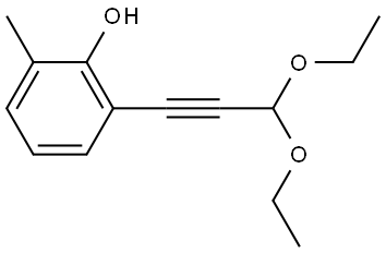 2-(3,3-Diethoxy-1-propyn-1-yl)-6-methylphenol Structure