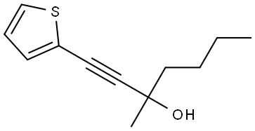 3-Methyl-1-(2-thienyl)-1-heptyn-3-ol Structure