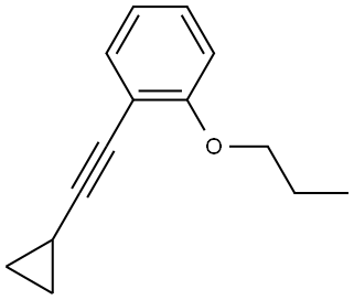 1-(2-Cyclopropylethynyl)-2-propoxybenzene Structure