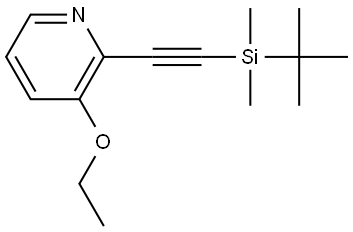 2-[2-[(1,1-Dimethylethyl)dimethylsilyl]ethynyl]-3-ethoxypyridine Structure