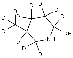 5-(methyl-d3)piperidin-2,3,3,4,4,5,6,6-d8-2-ol Structure