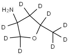 5-(methyl-d3)tetrahydrofuran-2,2,3,4,4,5-d6-3-amine Structure