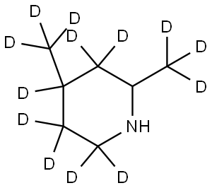 2,4-bis(methyl-d3)piperidine-3,3,4,5,5,6,6-d7 Structure