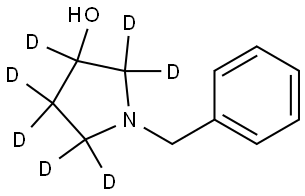 1-benzylpyrrolidin-2,2,3,4,4,5,5-d7-3-ol Structure