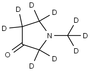 1-(methyl-d3)pyrrolidin-3-one-2,2,4,4,5,5-d6 Structure