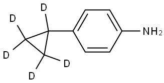 4-(cyclopropyl-d5)aniline Structure