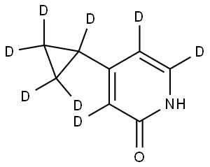 4-(cyclopropyl-d5)pyridin-3,5,6-d3-2-ol Structure