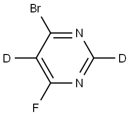 4-bromo-6-fluoropyrimidine-2,5-d2 Structure