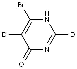 6-bromopyrimidin-4(3H)-one-2,5-d2 Structure
