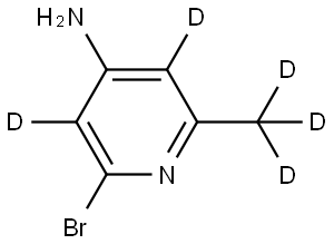 2-bromo-6-(methyl-d3)pyridin-3,5-d2-4-amine Structure
