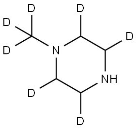 1-(methyl-d3)piperazine-2,3,5,6-d4 Structure