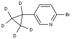 2-bromo-5-(cyclopropyl-d5)pyridine Structure