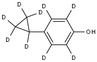 4-(cyclopropyl-d5)phen-2,3,5,6-d4-ol Structure