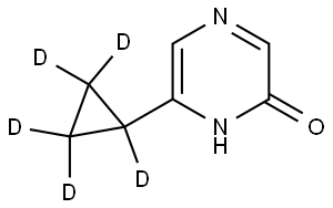6-(cyclopropyl-d5)pyrazin-2-ol Structure