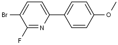 3-bromo-2-fluoro-6-(4-methoxyphenyl)pyridine Structure