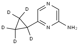 6-(cyclopropyl-d5)pyrazin-2-amine Structure