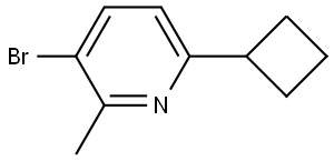 3-bromo-6-cyclobutyl-2-methylpyridine Structure