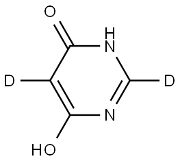 6-hydroxypyrimidin-4(3H)-one-2,5-d2 Structure