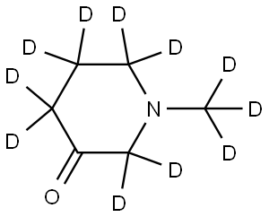 1-(methyl-d3)piperidin-3-one-2,2,4,4,5,5,6,6-d8 Structure
