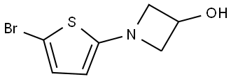 1-(5-bromothiophen-2-yl)azetidin-3-ol Structure