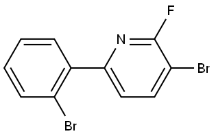 3-bromo-6-(2-bromophenyl)-2-fluoropyridine Structure