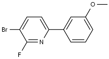 3-bromo-2-fluoro-6-(3-methoxyphenyl)pyridine Structure