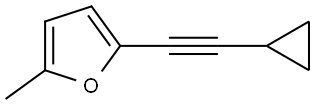 2-(2-Cyclopropylethynyl)-5-methylfuran Structure