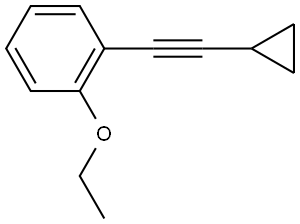 1-(2-Cyclopropylethynyl)-2-ethoxybenzene Structure