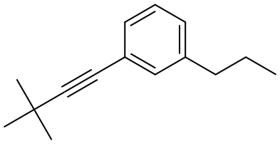 1-(3,3-Dimethyl-1-butyn-1-yl)-3-propylbenzene Structure