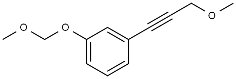 1-(Methoxymethoxy)-3-(3-methoxy-1-propyn-1-yl)benzene Structure