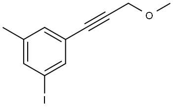 1-Iodo-3-(3-methoxy-1-propyn-1-yl)-5-methylbenzene Structure