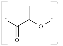 Polylactic acid 구조식 이미지