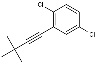 1,4-Dichloro-2-(3,3-dimethyl-1-butyn-1-yl)benzene Structure