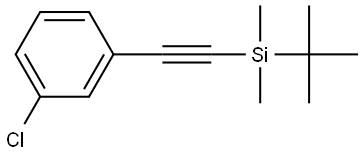 1-Chloro-3-[2-[(1,1-dimethylethyl)dimethylsilyl]ethynyl]benzene Structure