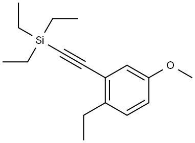 1-Ethyl-4-methoxy-2-[2-(triethylsilyl)ethynyl]benzene Structure