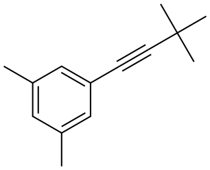 1-(3,3-Dimethyl-1-butyn-1-yl)-3,5-dimethylbenzene Structure