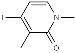 4-iodo-1,3-dimethylpyridin-2(1H)-one Structure