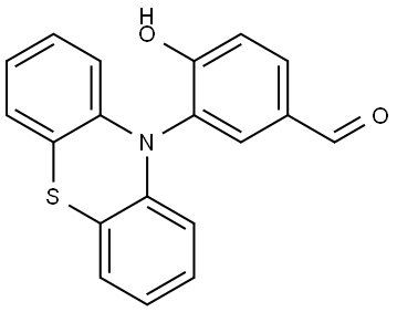 N-(2-hydroxy-5-formylphenyl)-10H-phenothiazine Structure