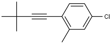 4-Chloro-1-(3,3-dimethyl-1-butyn-1-yl)-2-methylbenzene Structure