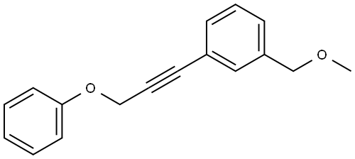 1-(Methoxymethyl)-3-(3-phenoxy-1-propyn-1-yl)benzene Structure