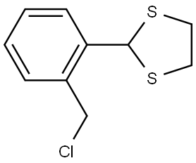 2-(2-(chloromethyl)phenyl)-1,3-dithiolane Structure